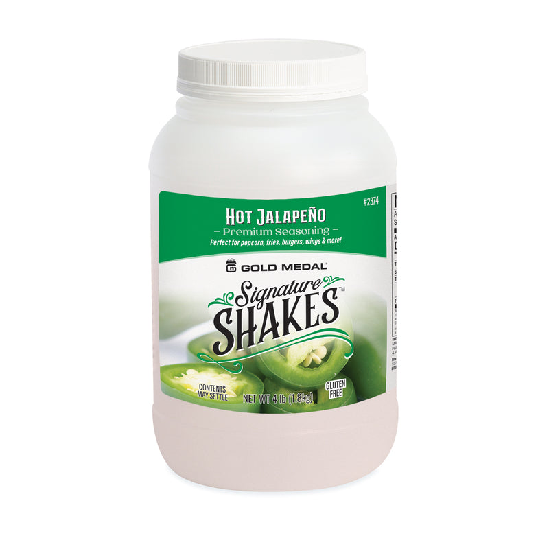 Signature Shakes jar with jalapeno graphics