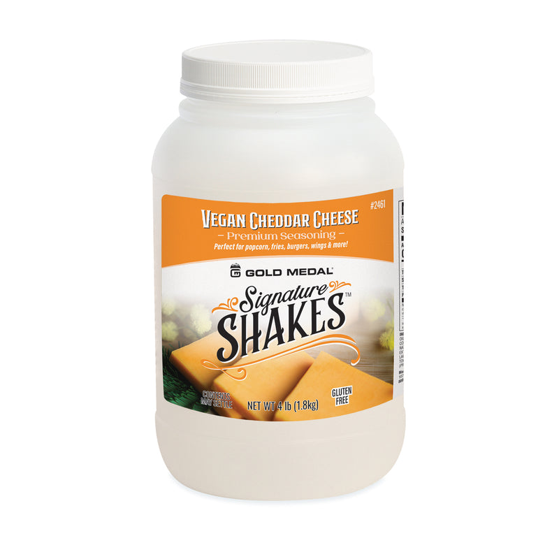 Signature Shakes jar with cheddar cheese graphics
