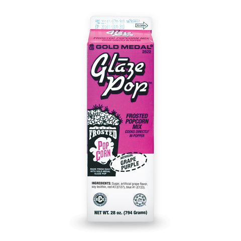 28-ounce carton of Grape Glaze Pop