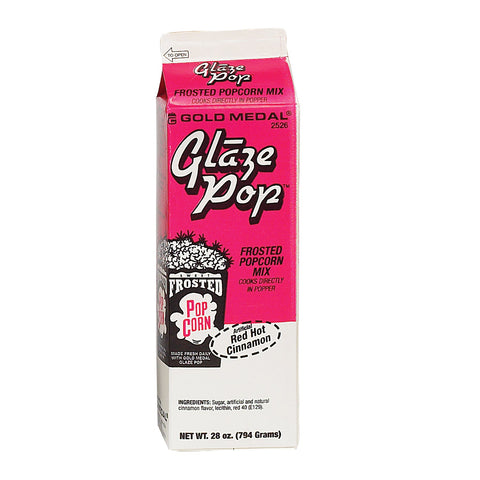 28-ounce carton of Red Cinnamon Glaze Pop