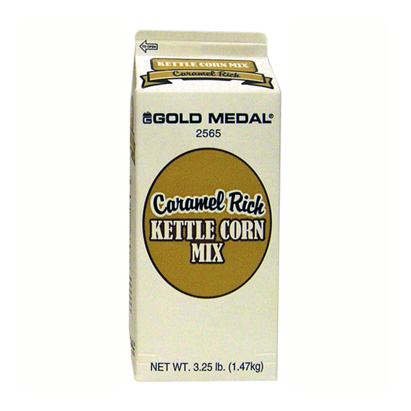 3.25-pound carton of Caramel Rich Kettle Corn Mix