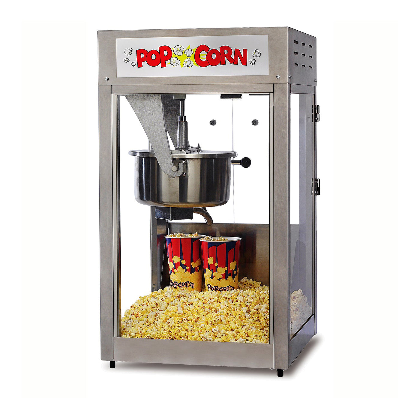 Gold Medal 2656 Ultra 60 Special 6 oz Kettle 19 Wide Countertop Electric Popcorn  Machine With PowerOff Control And Heated Corn Deck, 120V 1300 Watts