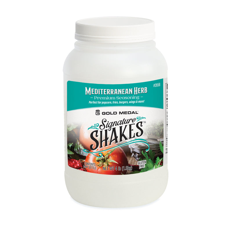 Signature Shakes jar with tomato and herbs graphics