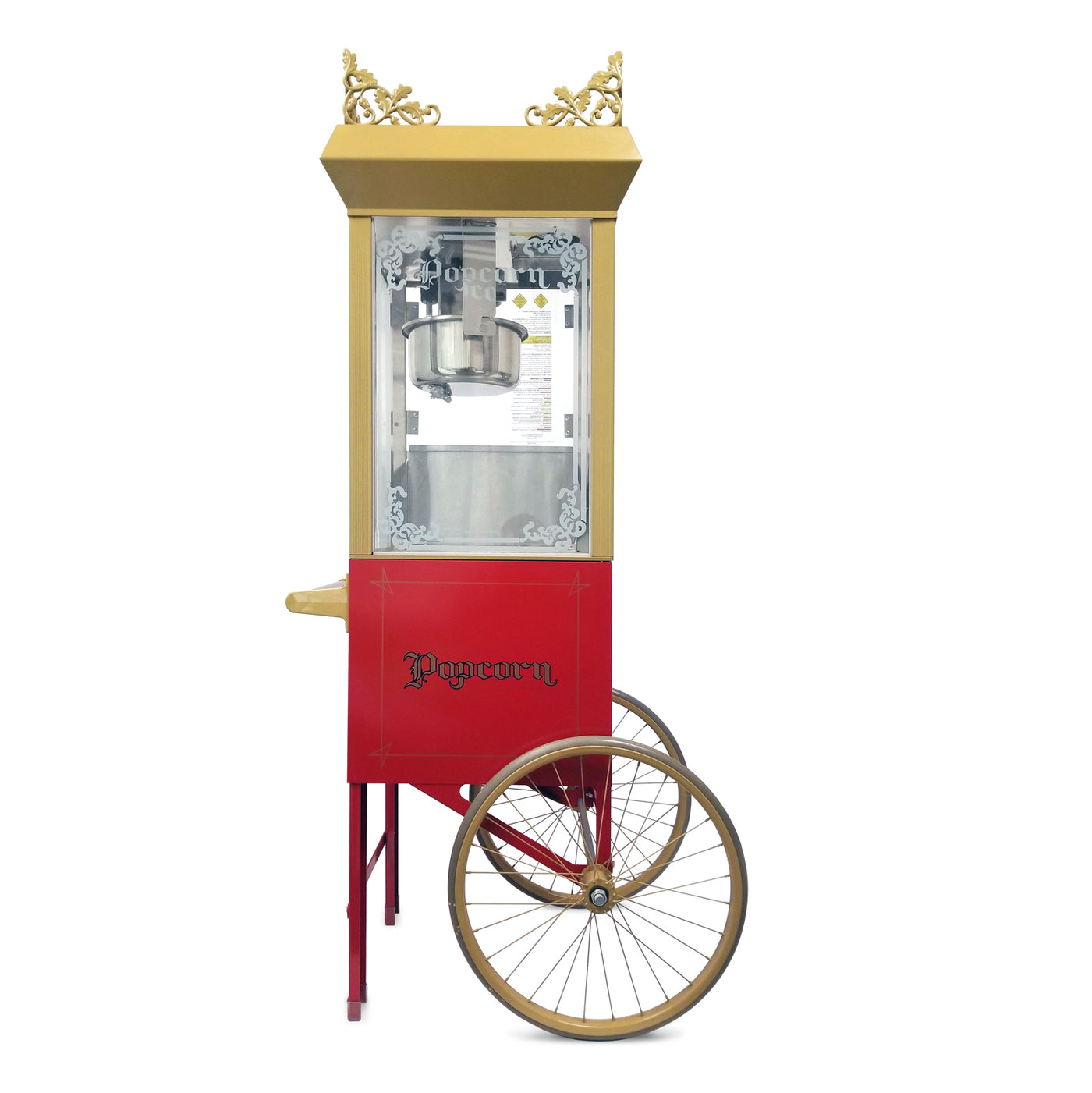 Gold Medal 2660SR Portable Popcorn Machine w/ 6 oz Kettle & Red Top, 120v