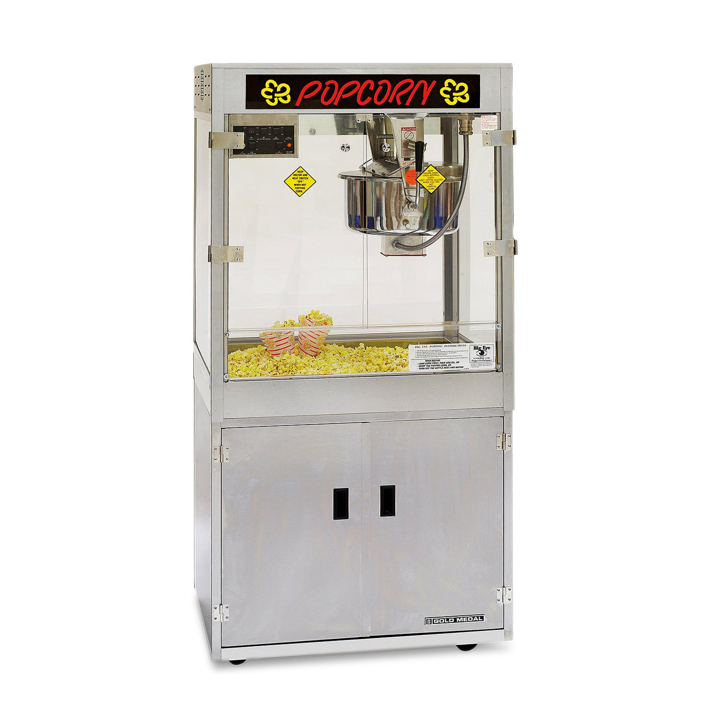 Gold Medal 2686-00-000 Main Street Elite Popcorn Staging Cabinet Single  Compartment 30