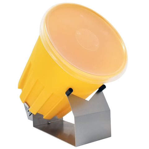 2.5-gallon yellow Mini Tumbler shown with lid