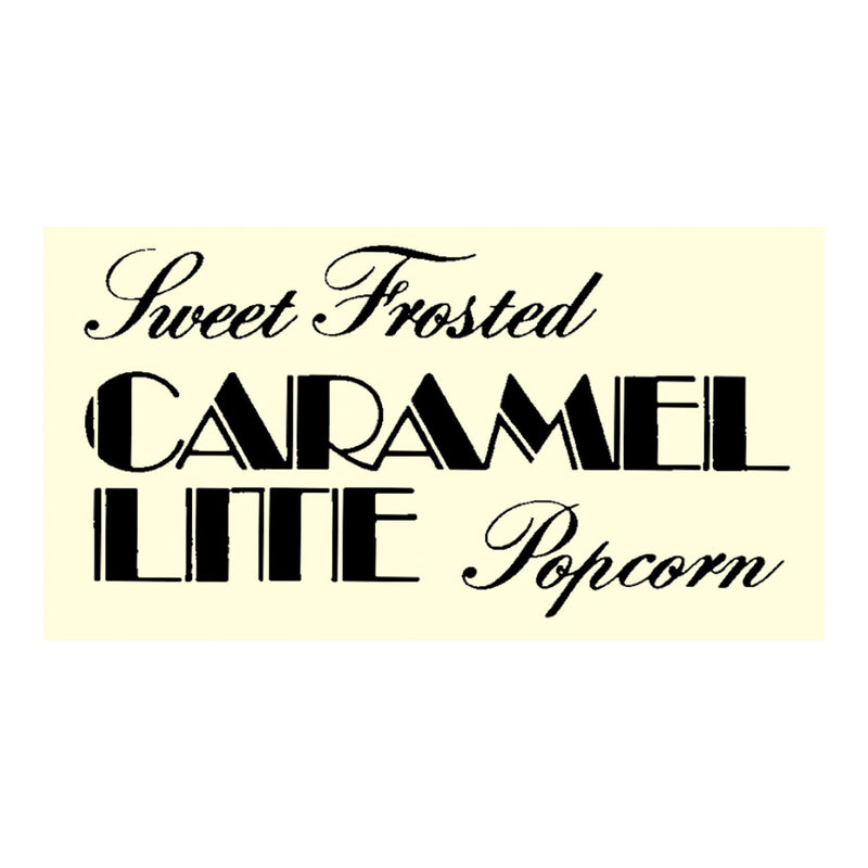 Poster of black logo for Sweet Frosted Caramel Lite Popcorn