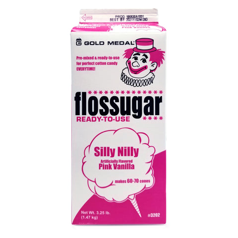 1/2-gallon carton of Silly Nilly Pink Vanilla Flossugar