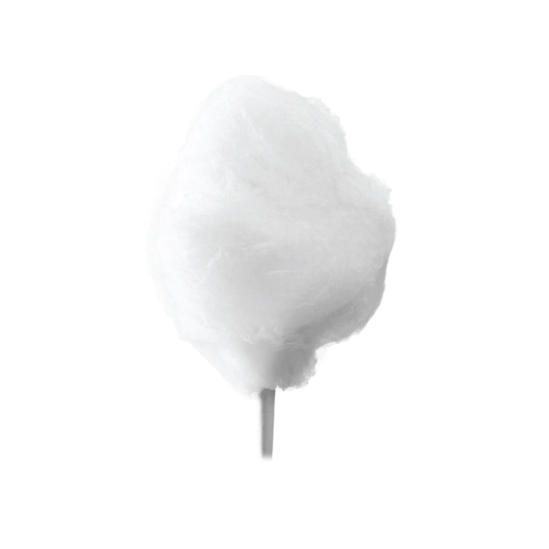 cone of white cotton candy