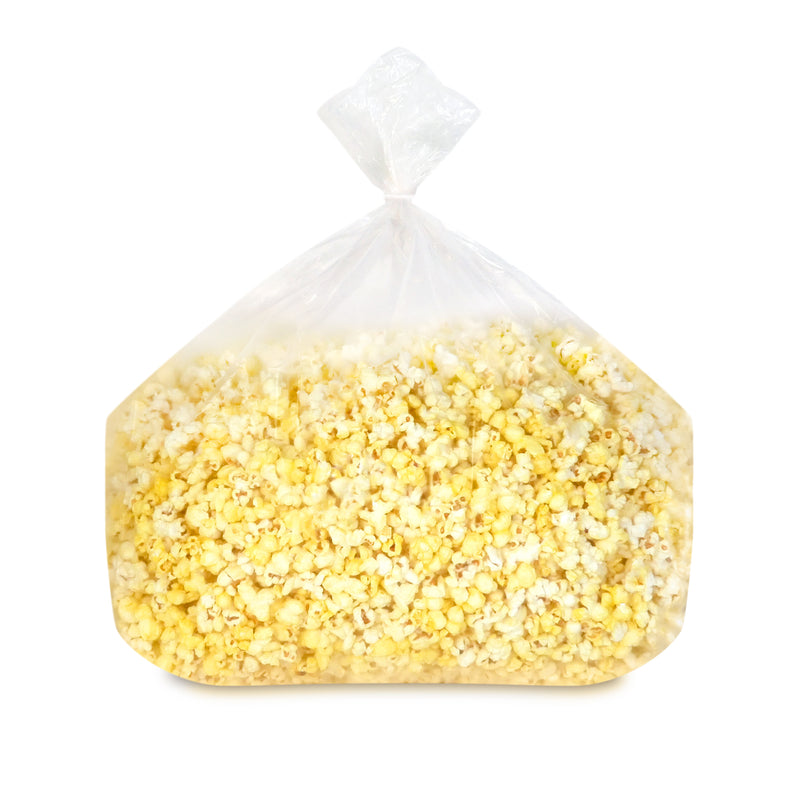 large bulk sized bag of movie theater popcorn