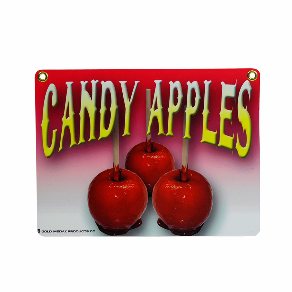 Concession Signs | Candy Apple Sign - Gold Medal #4899