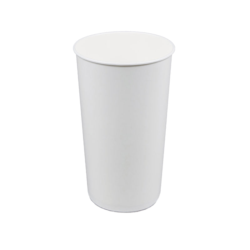 White cup, no graphics.